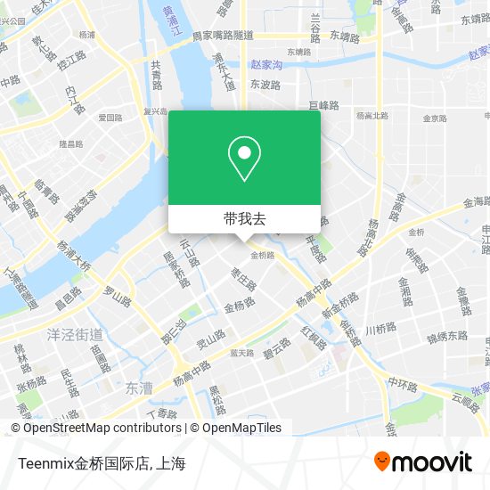 Teenmix金桥国际店地图