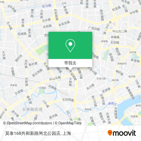 莫泰168共和新路闸北公园店地图