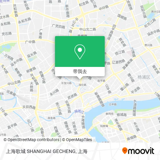 上海歌城 SHANGHAI GECHENG地图