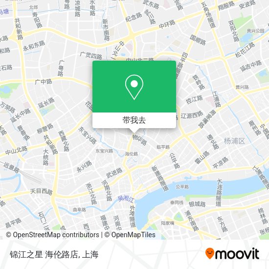 锦江之星 海伦路店地图
