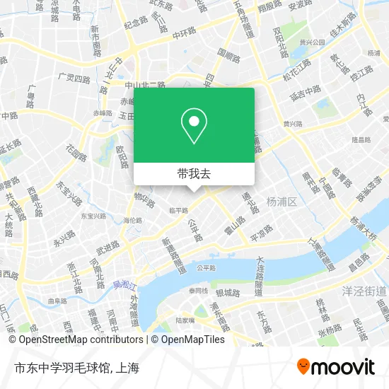 市东中学羽毛球馆地图