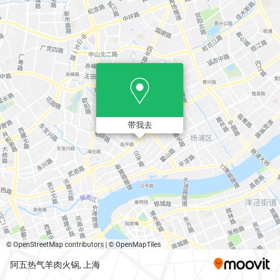 阿五热气羊肉火锅地图