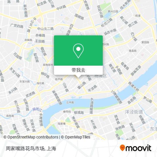 周家嘴路花鸟市场地图