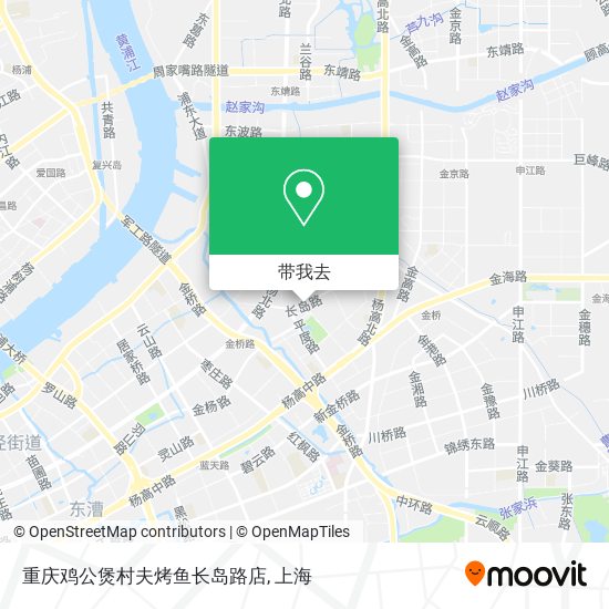 重庆鸡公煲村夫烤鱼长岛路店地图