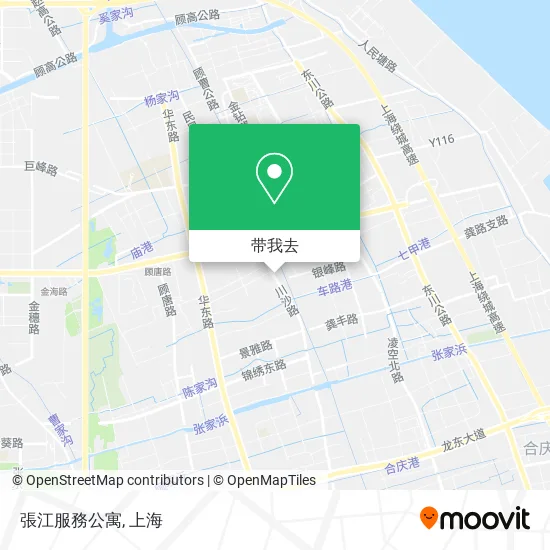 張江服務公寓地图