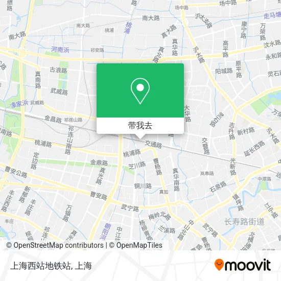 上海西站地铁站地图
