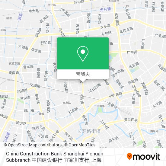 China Construction Bank Shanghai Yichuan Subbranch  中国建设银行 宜家川支行地图
