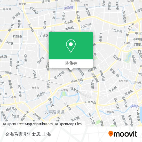 金海马家具沪太店地图