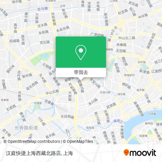 汉庭快捷上海西藏北路店地图