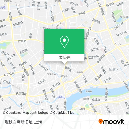 瞿秋白寓所旧址地图