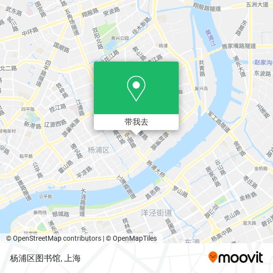 杨浦区图书馆地图