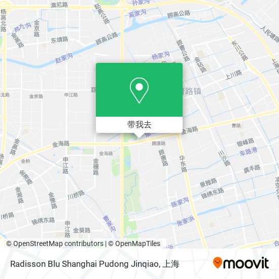 Radisson Blu Shanghai Pudong Jinqiao地图