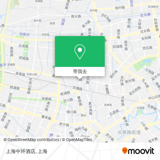 上海中环酒店地图
