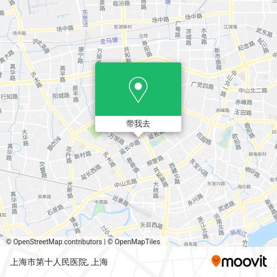 上海市第十人民医院地图