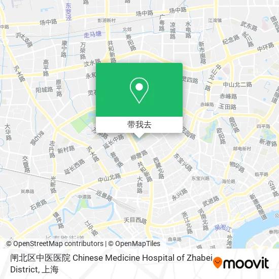闸北区中医医院 Chinese Medicine Hospital of Zhabei District地图