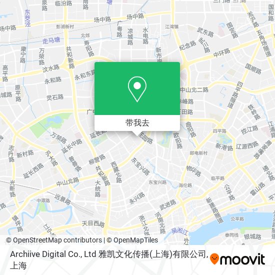Archiive Digital Co., Ltd  雅凯文化传播(上海)有限公司地图