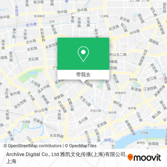 Archiive Digital Co., Ltd  雅凯文化传播(上海)有限公司地图