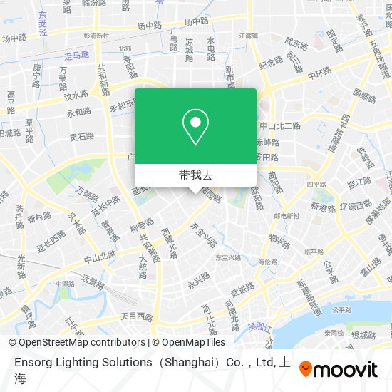 Ensorg Lighting Solutions（Shanghai）Co.，Ltd地图