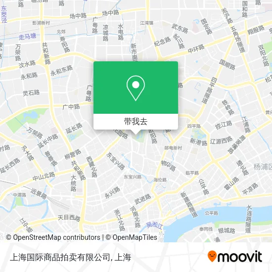 上海国际商品拍卖有限公司地图