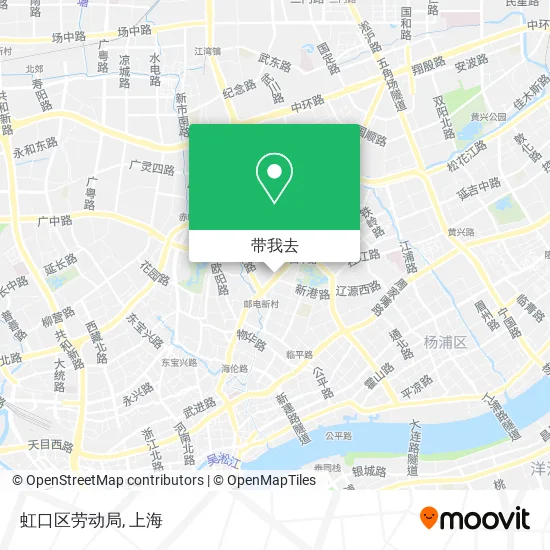 虹口区劳动局地图