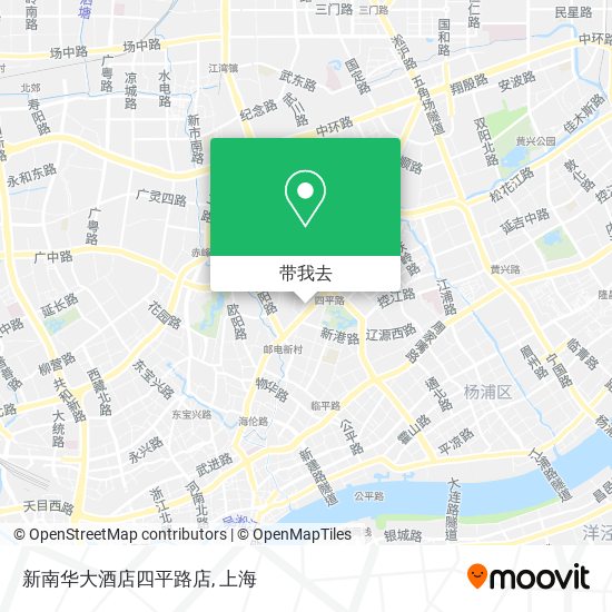 新南华大酒店四平路店地图
