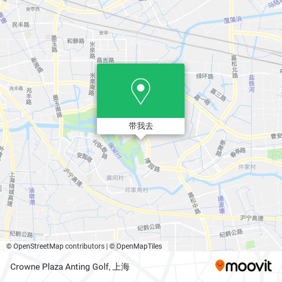 Crowne Plaza Anting Golf地图