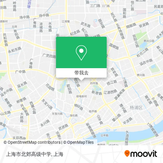 上海市北郊高级中学地图