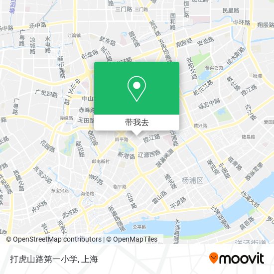 打虎山路第一小学地图