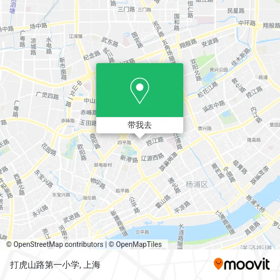 打虎山路第一小学地图