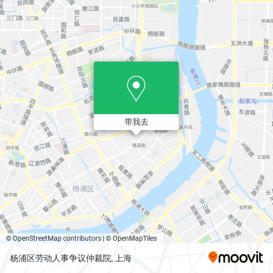 杨浦区劳动人事争议仲裁院地图