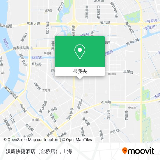 汉庭快捷酒店（金桥店）地图