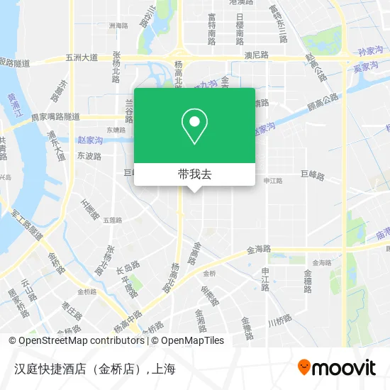 汉庭快捷酒店（金桥店）地图