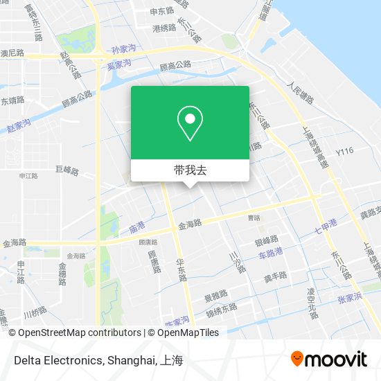 Delta Electronics, Shanghai地图