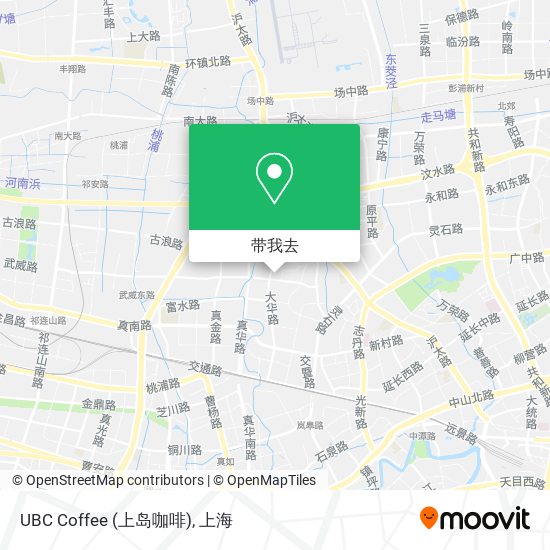 UBC Coffee (上岛咖啡)地图