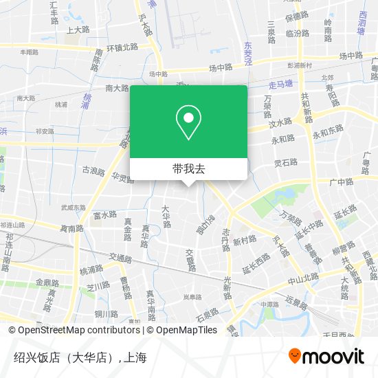 绍兴饭店（大华店）地图