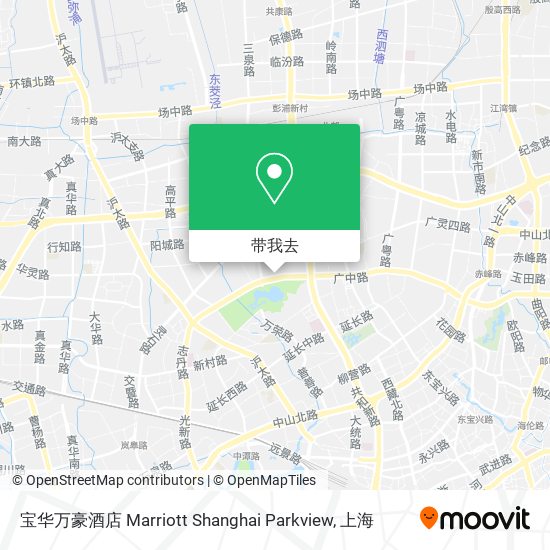 宝华万豪酒店 Marriott Shanghai Parkview地图