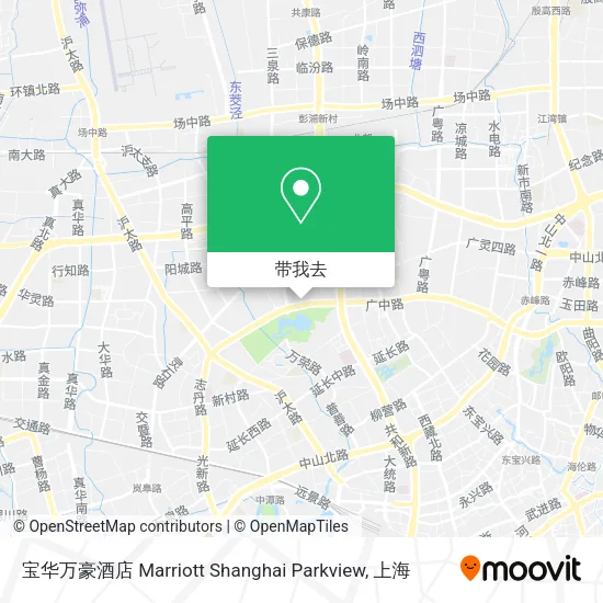 宝华万豪酒店 Marriott Shanghai Parkview地图