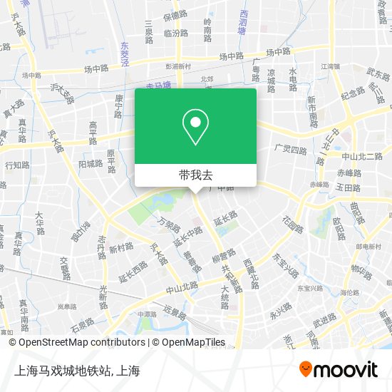 上海马戏城地铁站地图