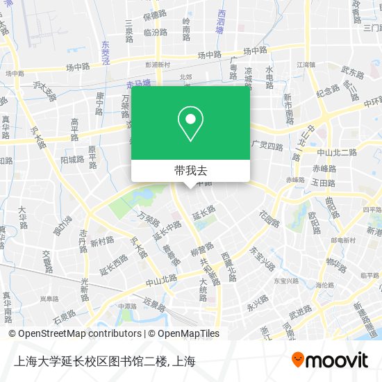 上海大学延长校区图书馆二楼地图