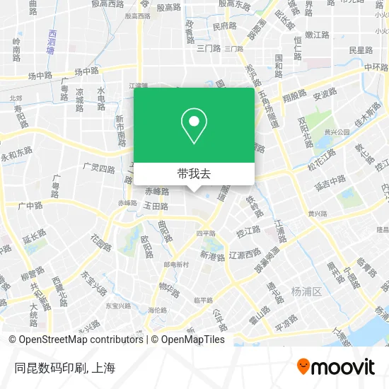 同昆数码印刷地图