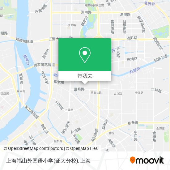 上海福山外国语小学(证大分校)地图