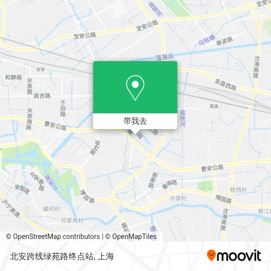 北安跨线绿苑路终点站地图
