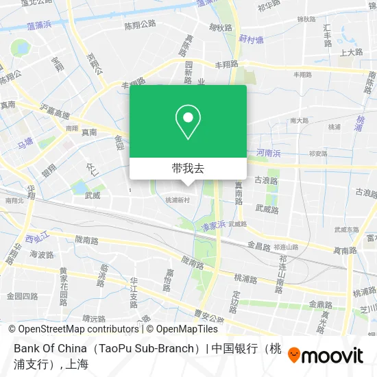 Bank Of China（TaoPu Sub-Branch）| 中国银行（桃浦支行）地图