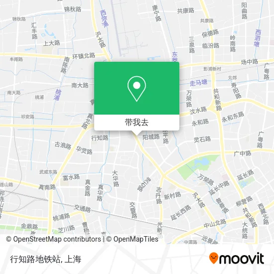 行知路地铁站地图