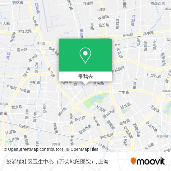 彭浦镇社区卫生中心（万荣地段医院）地图