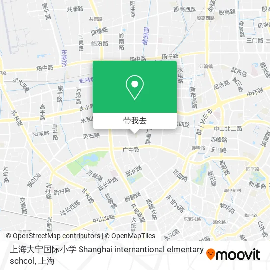 上海大宁国际小学 Shanghai internantional elmentary school地图