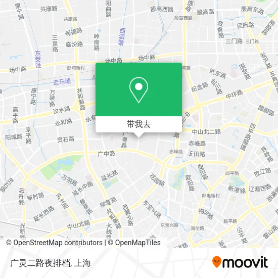 广灵二路夜排档地图