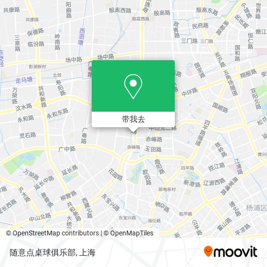 随意点桌球俱乐部地图