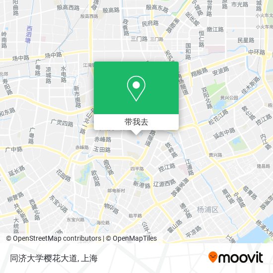 同济大学樱花大道地图