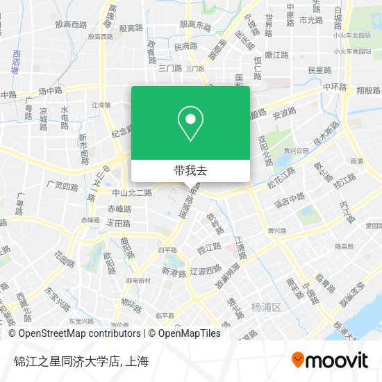 锦江之星同济大学店地图